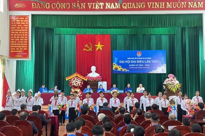 Đoàn thiếu niên trường THCS Yên Lộc tham gia chào mừng Đại hội Đoàn TNCS Hồ Chí Minh xã Lai Thành lần thứ I, nhiệm kỳ 2025-2026